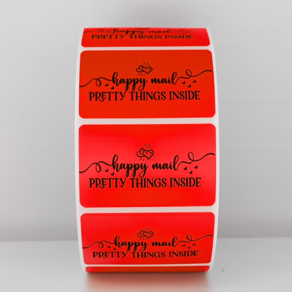 Happy Mail Stickers | Pretty Things Inside Labels | Cute Packaging stickers - Picture 9 of 11